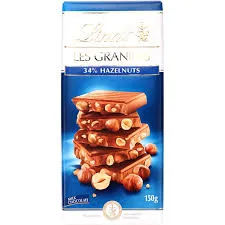 Lindt 34% hazelnuts milk chocolate 150g