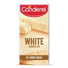 Canderel white chocolate no added sugar