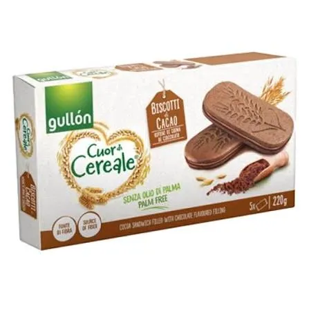 Gullon chocolate biscuit with cocoa filling 200g