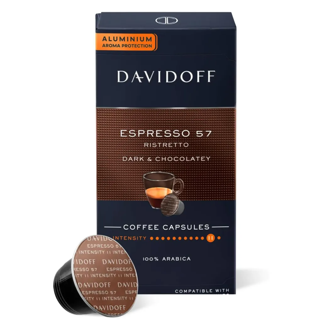 Davidoff espresso 57 dark and chocolatey coffee capsules