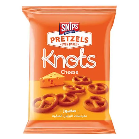 Snips pretzels knots cheese