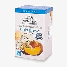 شاي احمد peach and passion fruit iced tea