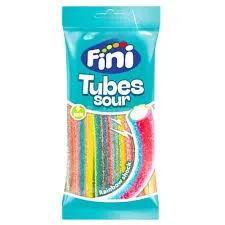Fini tubes sour rainbow shock gummy