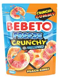 Bebeto freeze crunchy peach rings