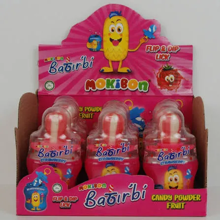Mokibon lick strawberry candy powder fruit