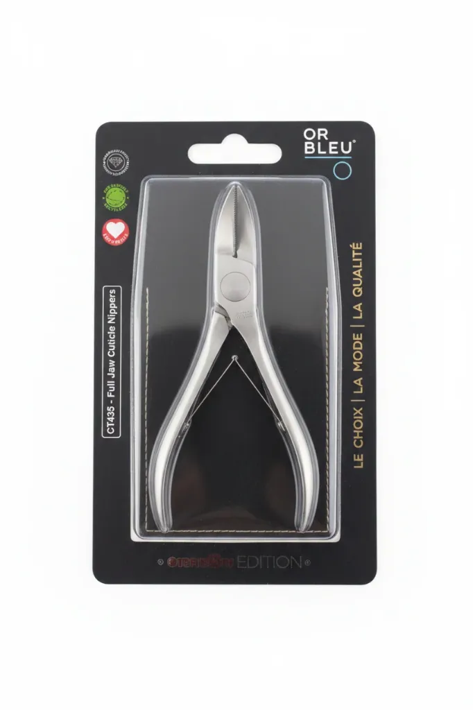 Or bleu CT435 full jaw cuticle nippers