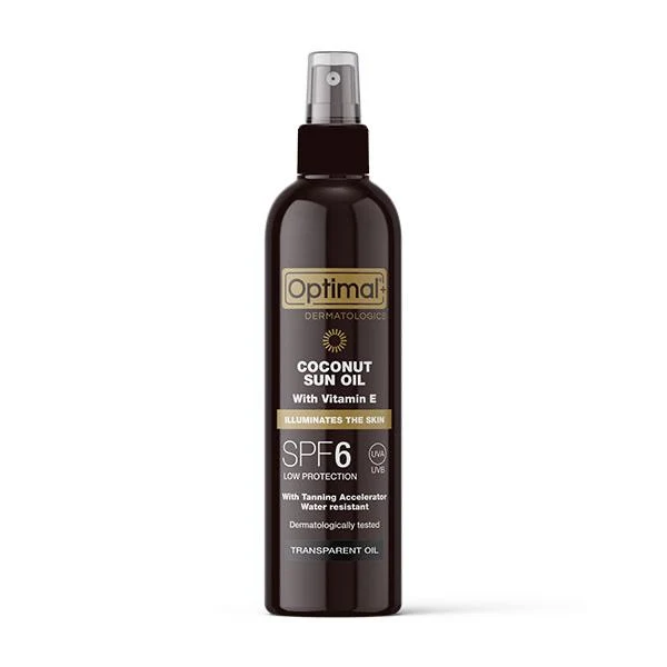 Optimal coconut sun oil with vit E