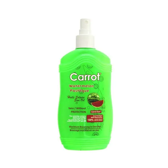 Carrot watermelon sun oil carrot sun