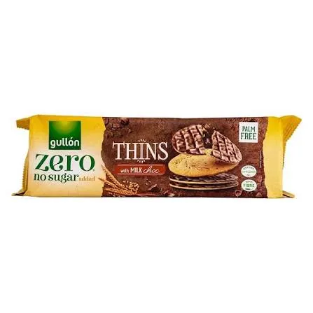Gullon zero thins with milk choc
