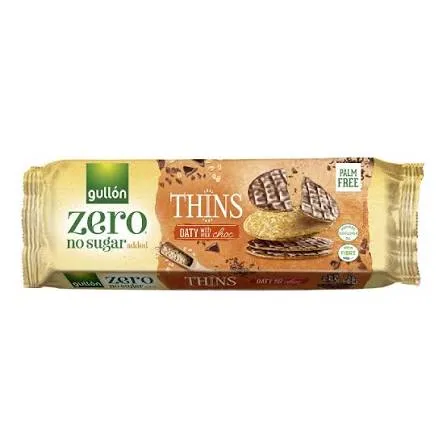 Gullon zero thins oaty with milk choc
