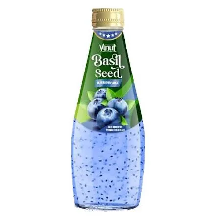 Vinut basil seed blueberry juice