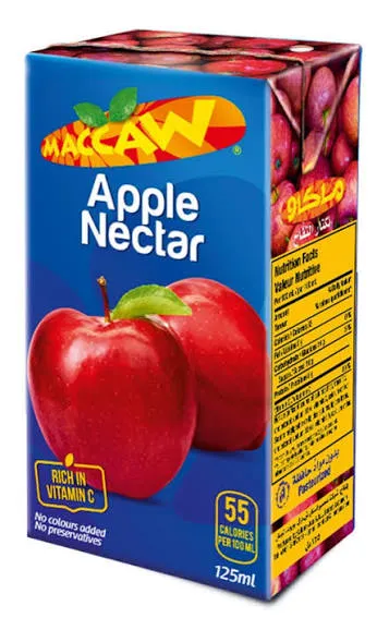 Maccaw apple nectar 125ml