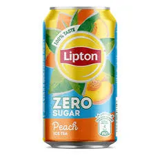 Ice tea lipton peach zero sugar