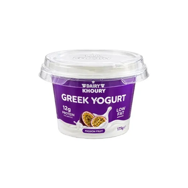 Greek yogurt khoury passion fruit