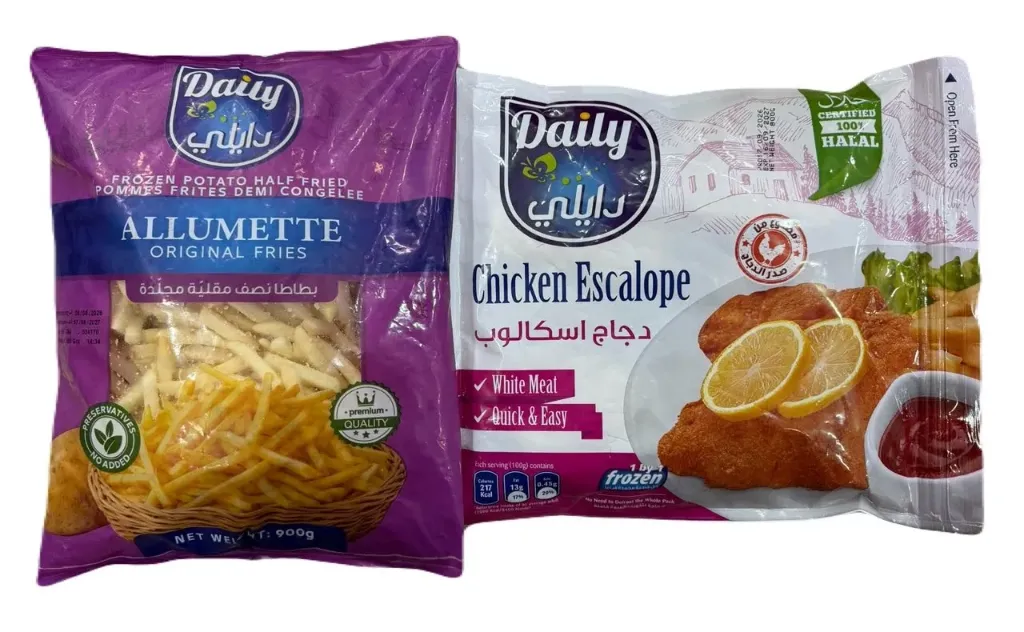 Daily escalope 800g + frozen potato