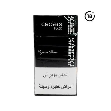 دخان سيدرز سليم اسود Cedars