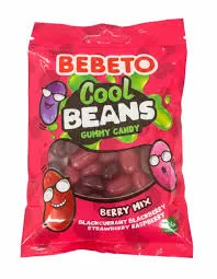 Bebeto Jelly Beans 60g Berry Mix