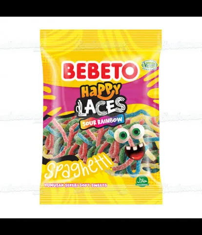 bebeto spaghetti  sour rainbow  80gr