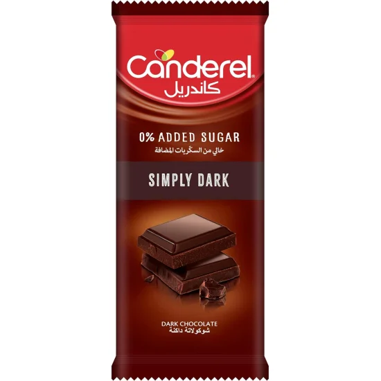 canderel choco simply dark 100gr