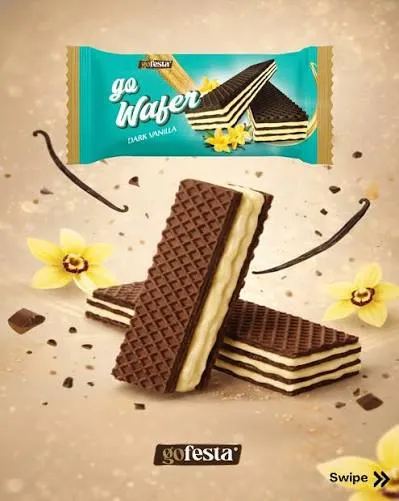 [20614] GOFESTA DARK WANILLA WAFER 50G