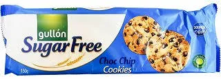 [30077804201] Gullon Suger free Choc Chip Cookies 150 Gr