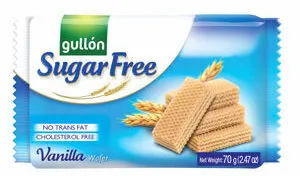 [9361] Gullon Suger free waffer vanille 70 Gr