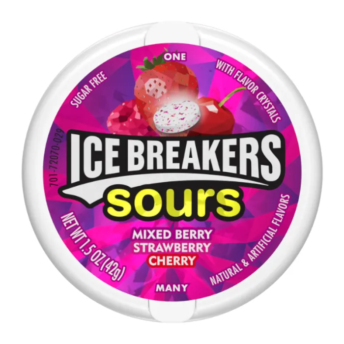 [100999] ice breakers mixed berry gum 42gr