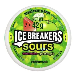 [101000] ice breakers watermelon green gum 42gr