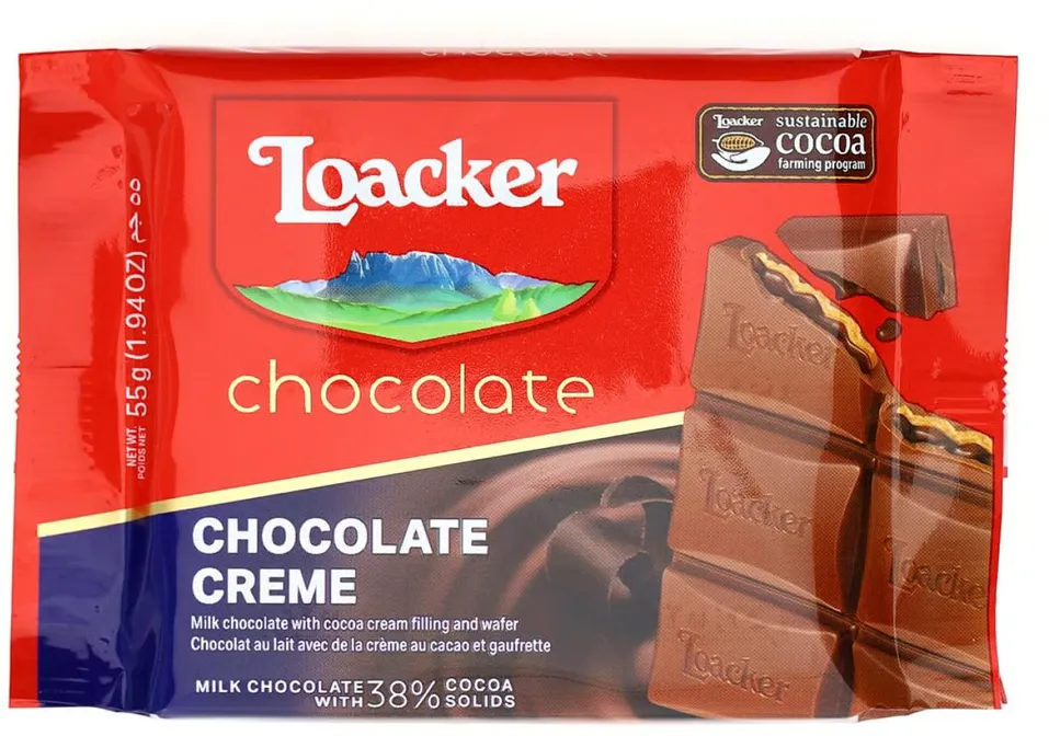 [100683] Loacker Block chocolate creme 55 Gr