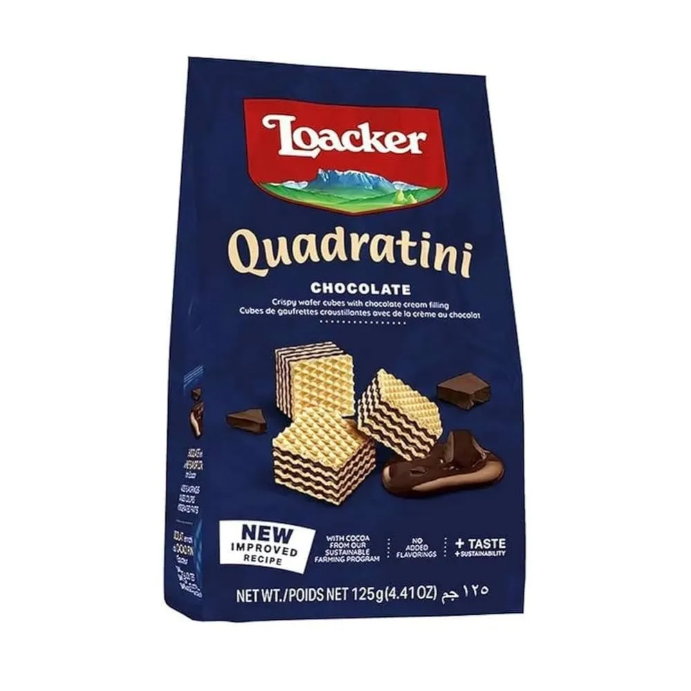 [9108] Loacker waffer Quadratini choco 125 Gr