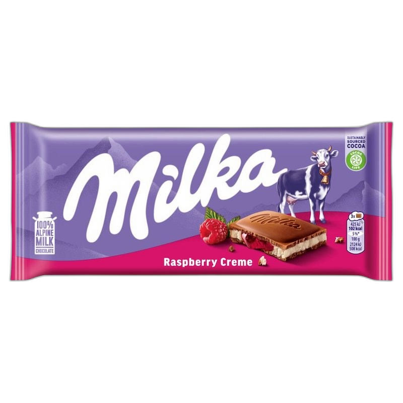 [8985] milka raspberry creme 100gr