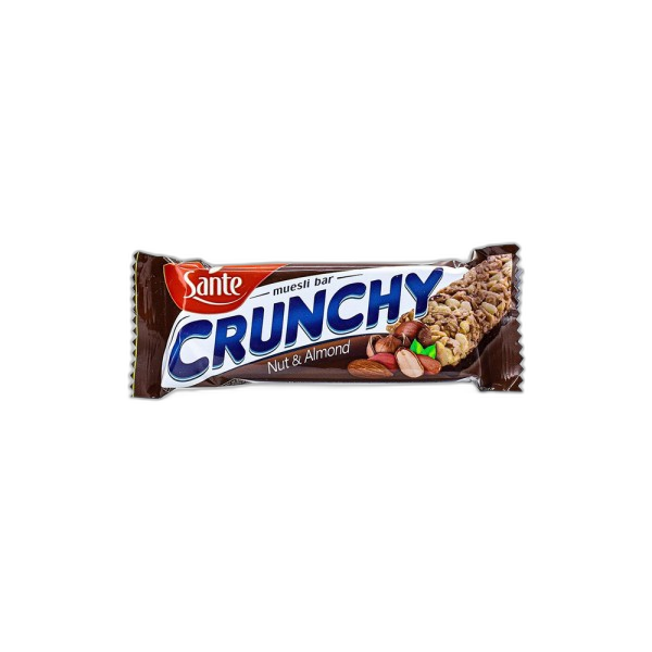 sante crunchy muesli nuts & almond bar40gr