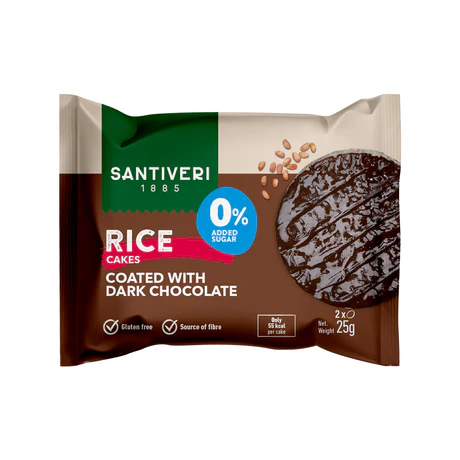 [3006496] Santiveri Ricecake Dark Choco 25g