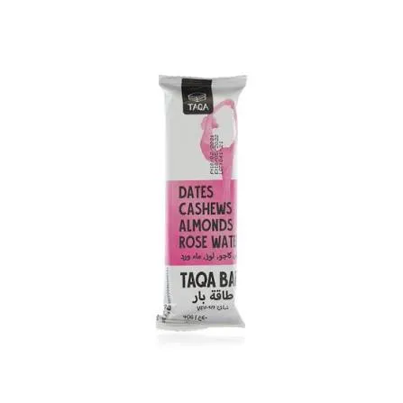 taqa bars dates cashews almonds rose water 40gr