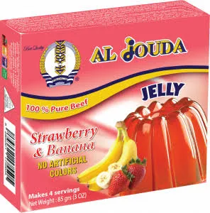 Al jouda jelly strawberry and banana