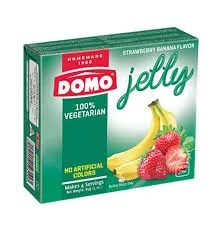Domo jelly strawberry and banana vegetarian
