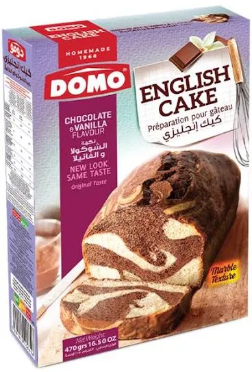 Domo english cake chocolate and vanilla