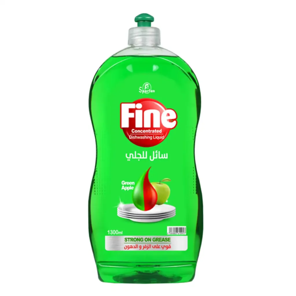fine dishwashing green apple 1300ml
