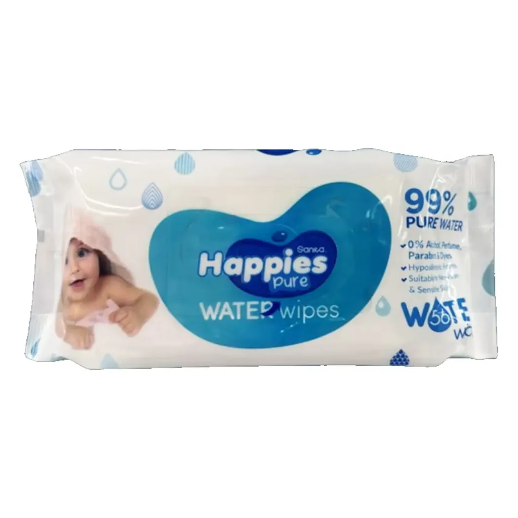 happies pure water wipes 56 pcs