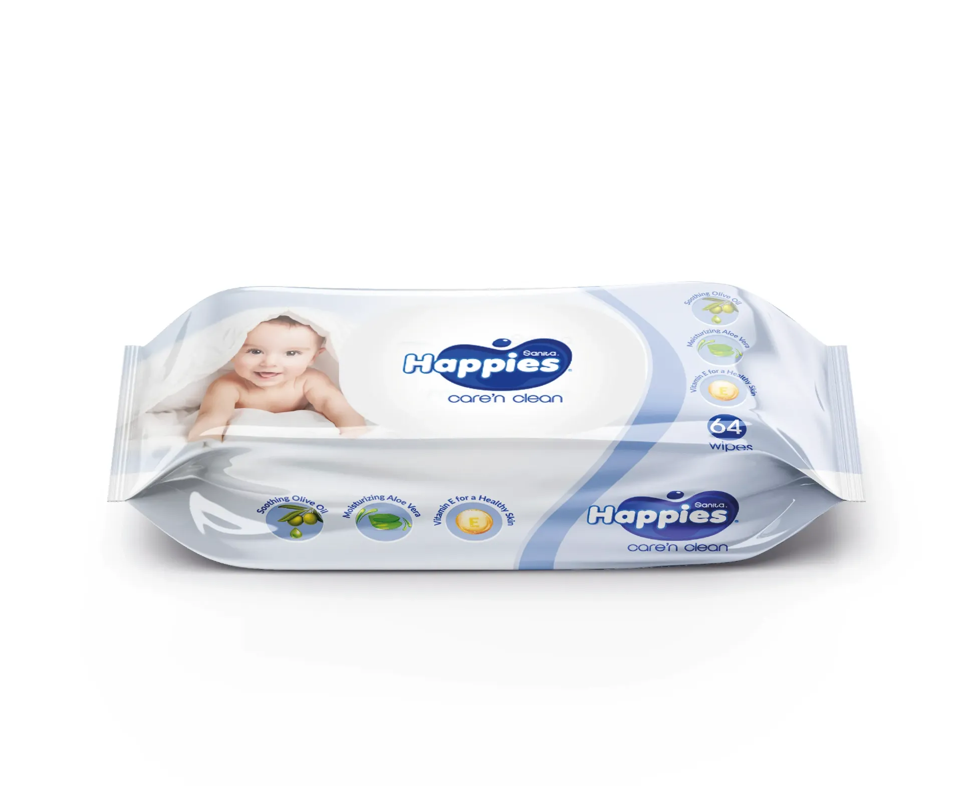 happies wipes 64 pcs