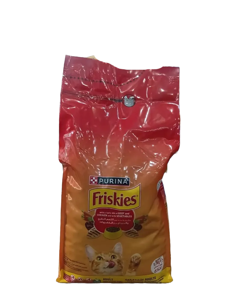 Friskies beef and chicken with vegetables