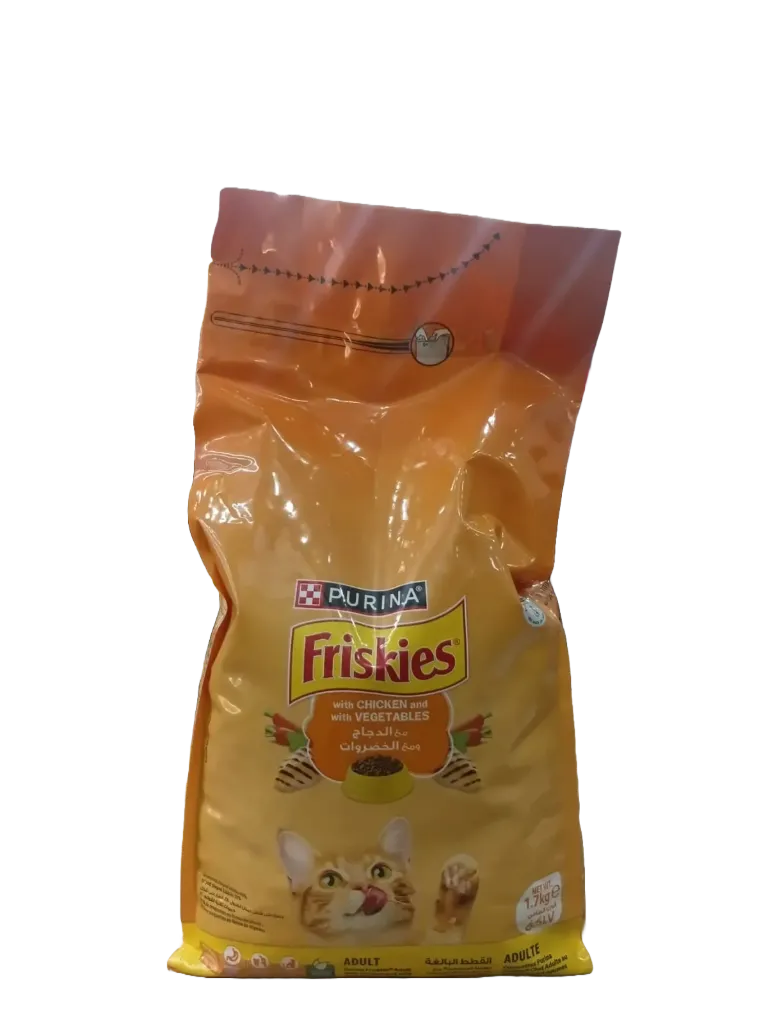 Friskies with chicken and vegetables