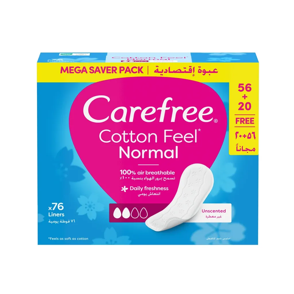 carefree cotton feel normal *76