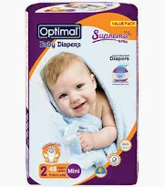 [4481] Optimal 48 baby diapers 2 (3-6)Kg