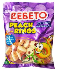 Bebeto peach rings gummy