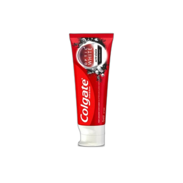 colgate optic أبيض charcoal +125ml