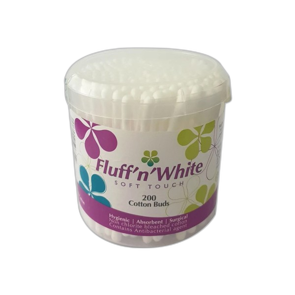 Fluff'n white 100 cotton buds
