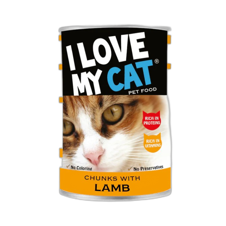 [9340] i حب قطة قطع مع lamb 400gr