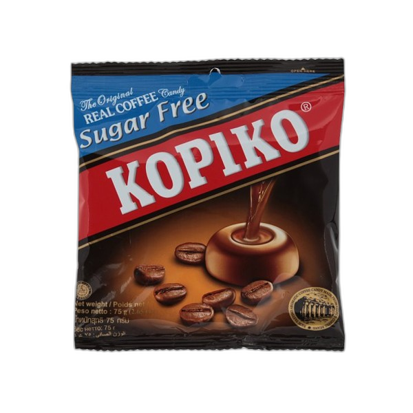 Kopiko sugar free bag 75g