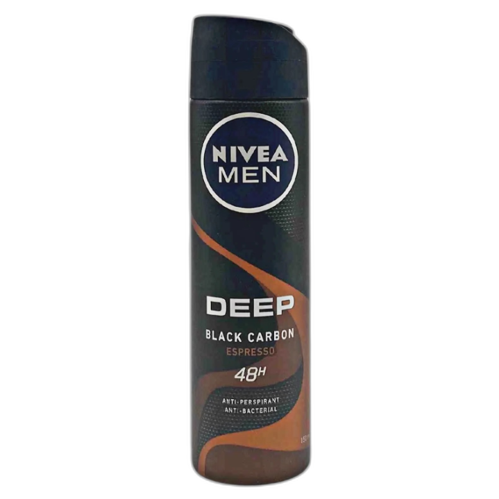 nivea مزيل عرق رجالي أسود carbon إسبريسو 150ml